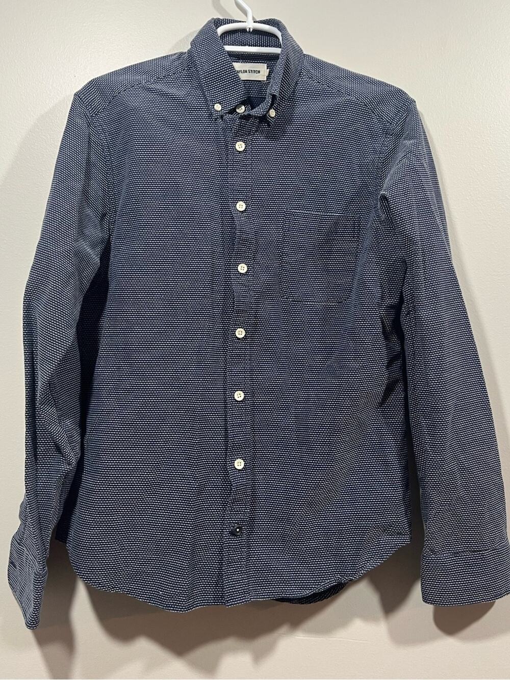 Taylor Stitch Men’s Navy Microprint Button-Down Shirt Size Small /38